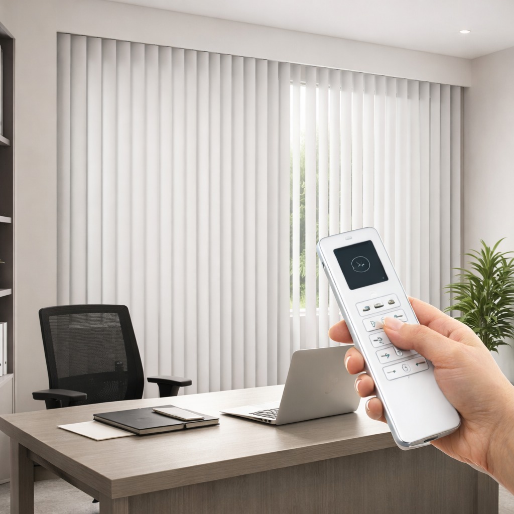 Remote Controlled Vertical Blinds